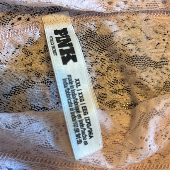 PINK Victoria’s Secret Lace Hiphuggers in Pale Pink - XXL - Picture 3 of 4